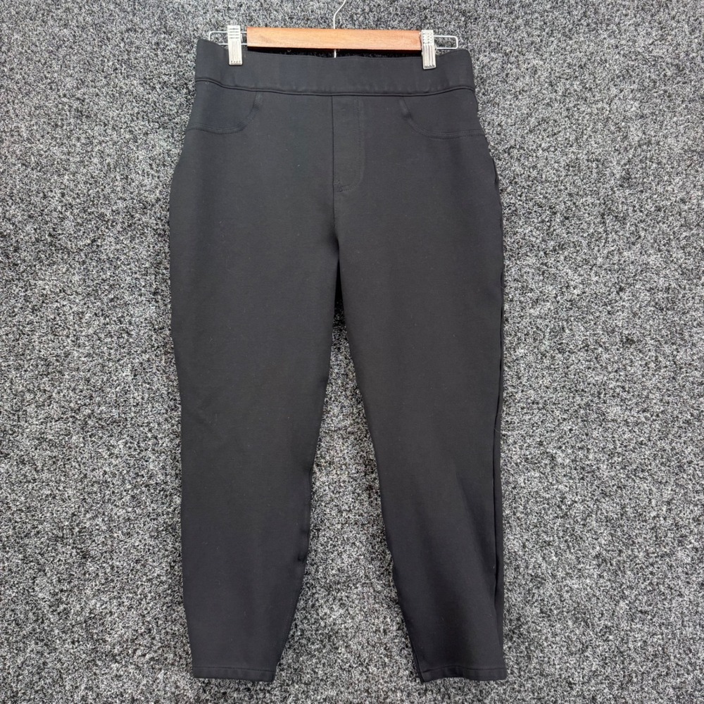 Spanx The Perfect Pant Black Petite Large Ankle 4-Pocket Ponte Trousers